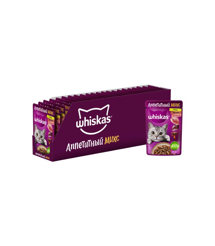 Whiskas Can with Duck Pet Complete Wet Cat Food - view 4