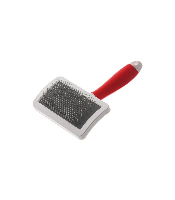 Emily Pets Plastic Paw Print Handle Stainless Steel Brush - view 2