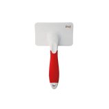 Emily Pets Plastic Paw Print Handle Stainless Steel Brush - view 3