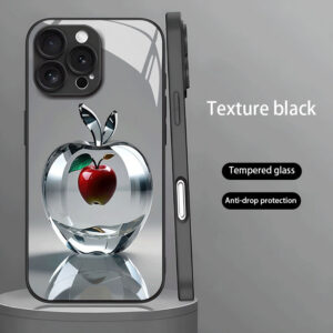 Crystal Apple Pattern Hard Case for iPhone