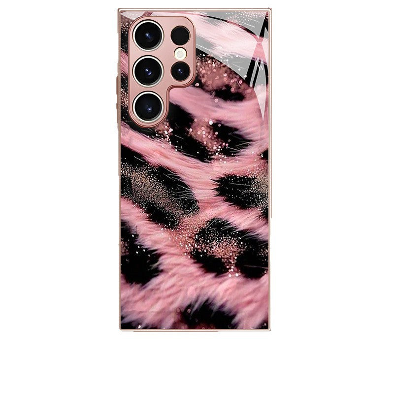 Pink Black Leopard-Print Hard Case for Samsung - 图片 5