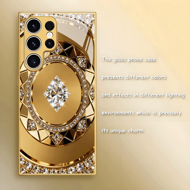 Gold Compass Pattern Hard Case for Samsung - 图片 4