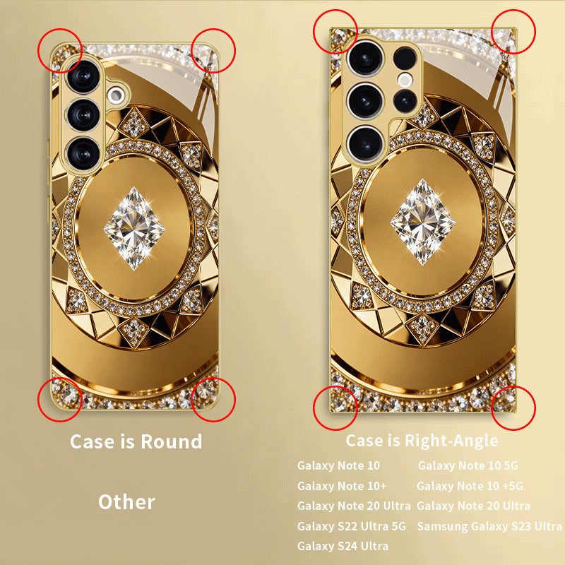 Gold Compass Pattern Hard Case for Samsung - 图片 2
