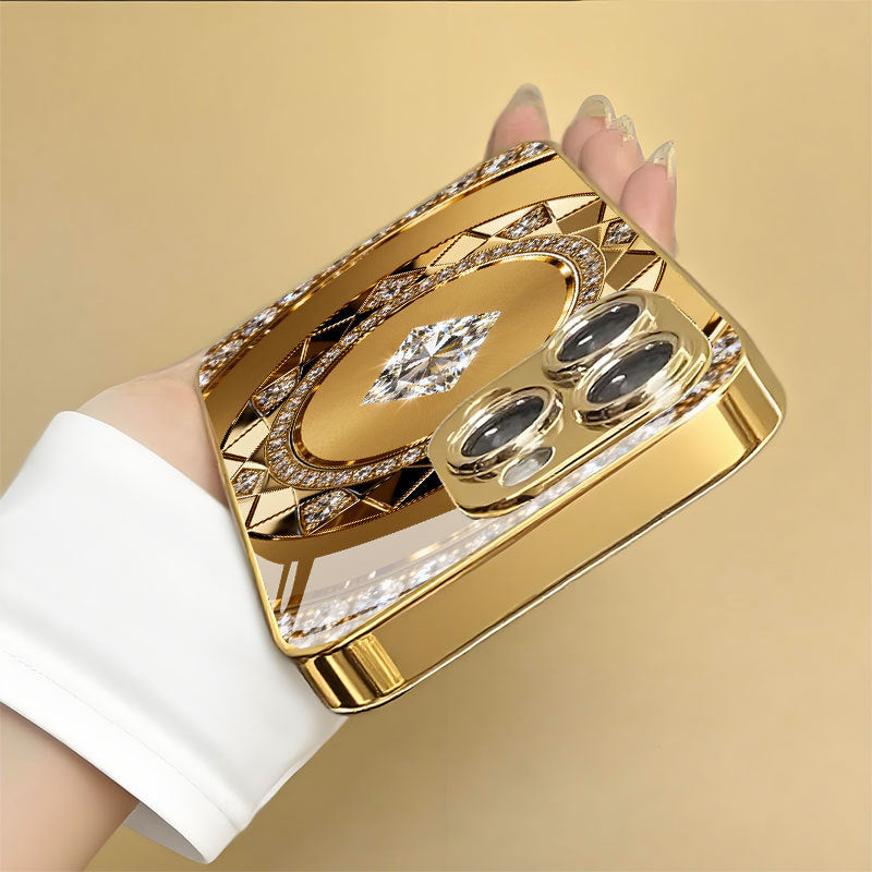 Gold Compass Pattern Hard Case for iPhone - 图片 4
