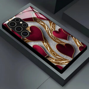 Red Heart Pattern Hard Case for Samsung
