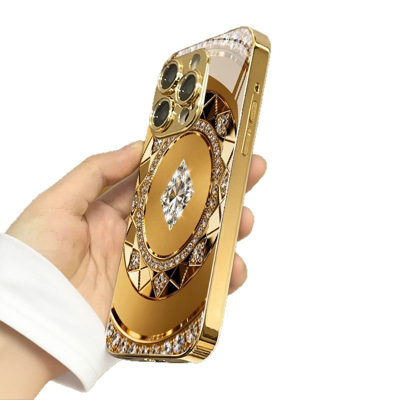 Gold Compass Pattern Hard Case for iPhone - 图片 5