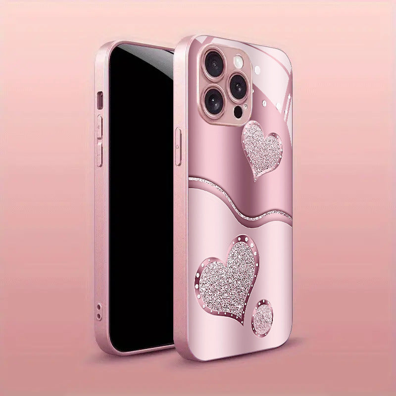Curve Double Heart Hard Case for iPhone - 图片 4