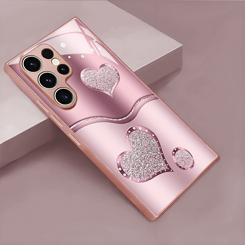 Curve Double Heart Hard Case for Samsung - 图片 4