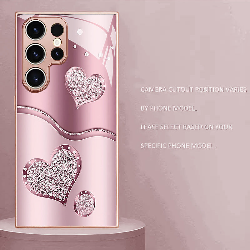 Curve Double Heart Hard Case for Samsung - 图片 3