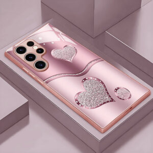 Curve Double Heart Hard Case for Samsung