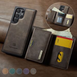 2 in 1 Detachable Magnetic Wallet Case for Samsung